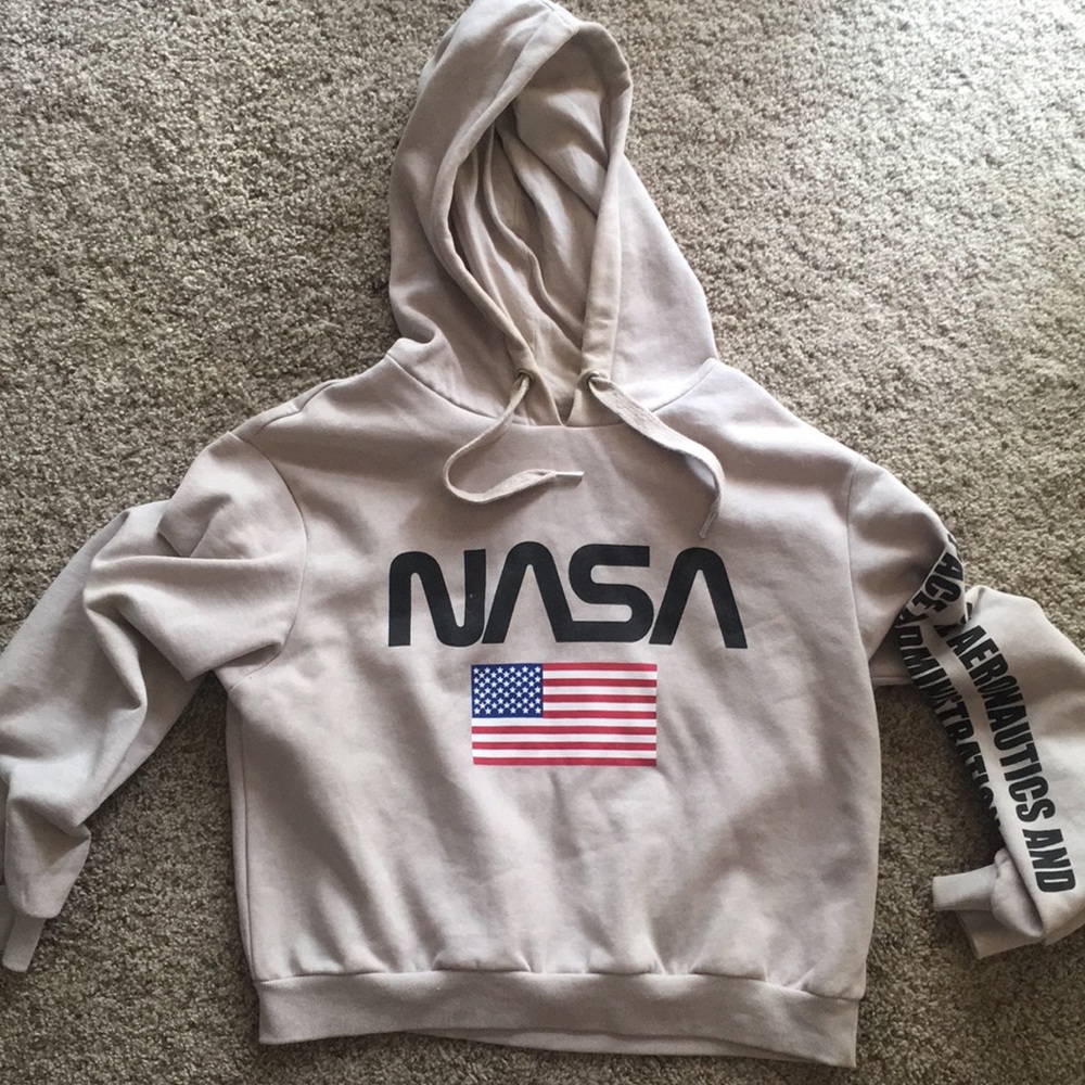 H&M NASA cropped hoodie.